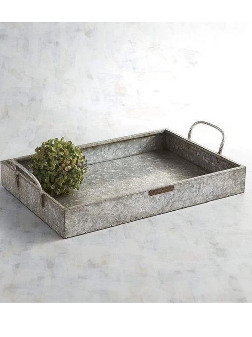 Magnolia Home Galvanized Metal Serving Tray Coffee Table Hearth & Hand